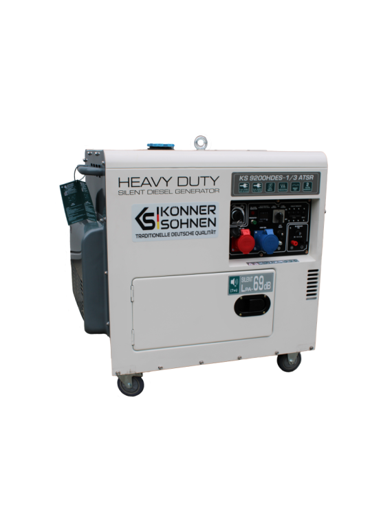 Generador diésel K&S KS9200HDES-1/3 ATSR de 7,5 kW