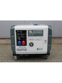 Generador diésel K&S KS9300DE-1/3 ATSR (Euro V) de 7,5 kW