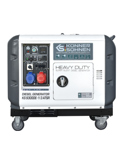Generador diésel K&S KS9300DE-1/3 ATSR (Euro V) de 7,5 kW