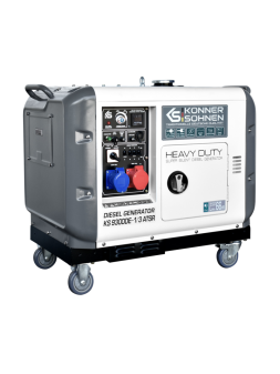 Generador diésel K&S KS9300DE-1/3 ATSR (Euro V) de 7,5 kW