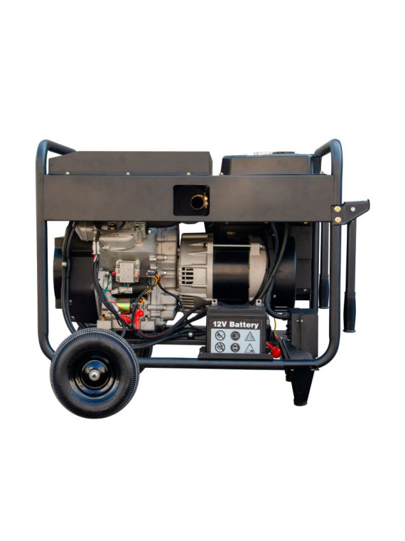 Generador diésel ITC POWER DG20000LEK-T de 18,8 kVA con juego de ruedas incluido.