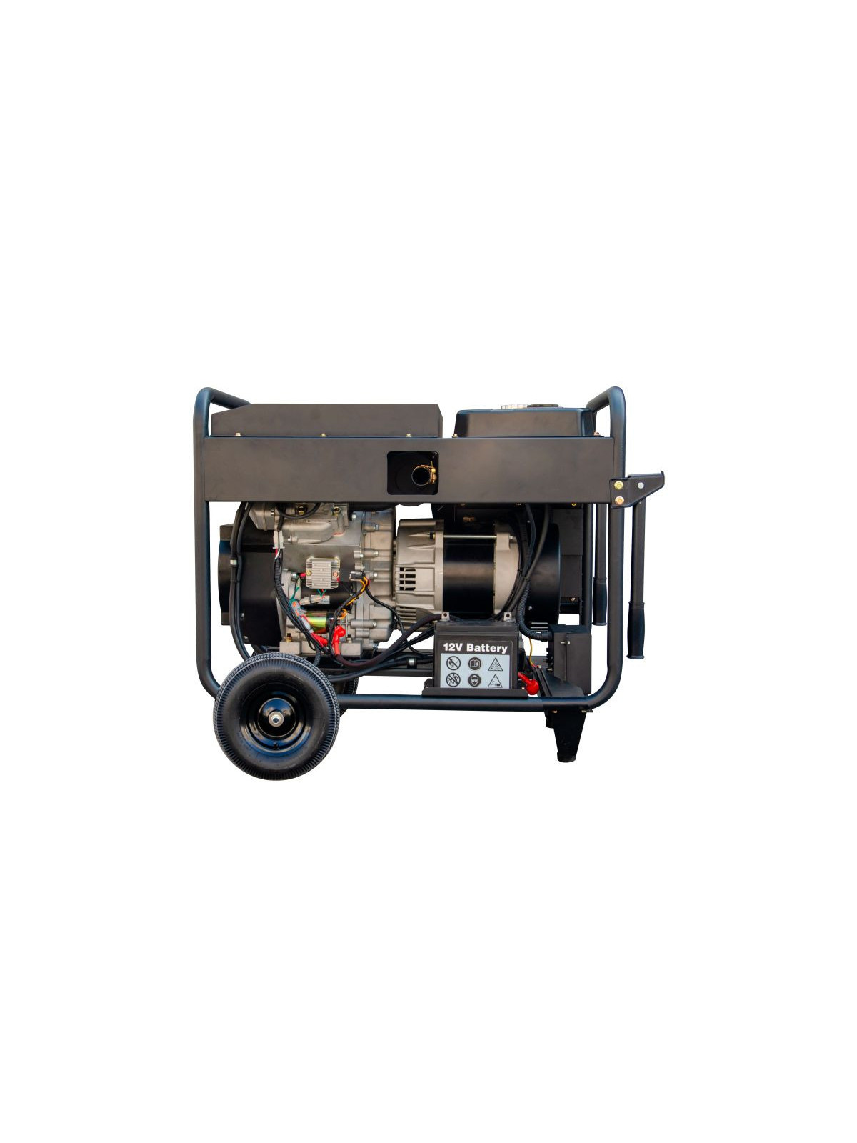 Generador diésel ITC POWER DG20000LEK-T de 18,8 kVA con juego de ruedas incluido.