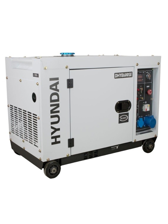 Generador 6.5 KW Diesel Monofasico HYUNDAI HYDHY8600SE - Ademax España