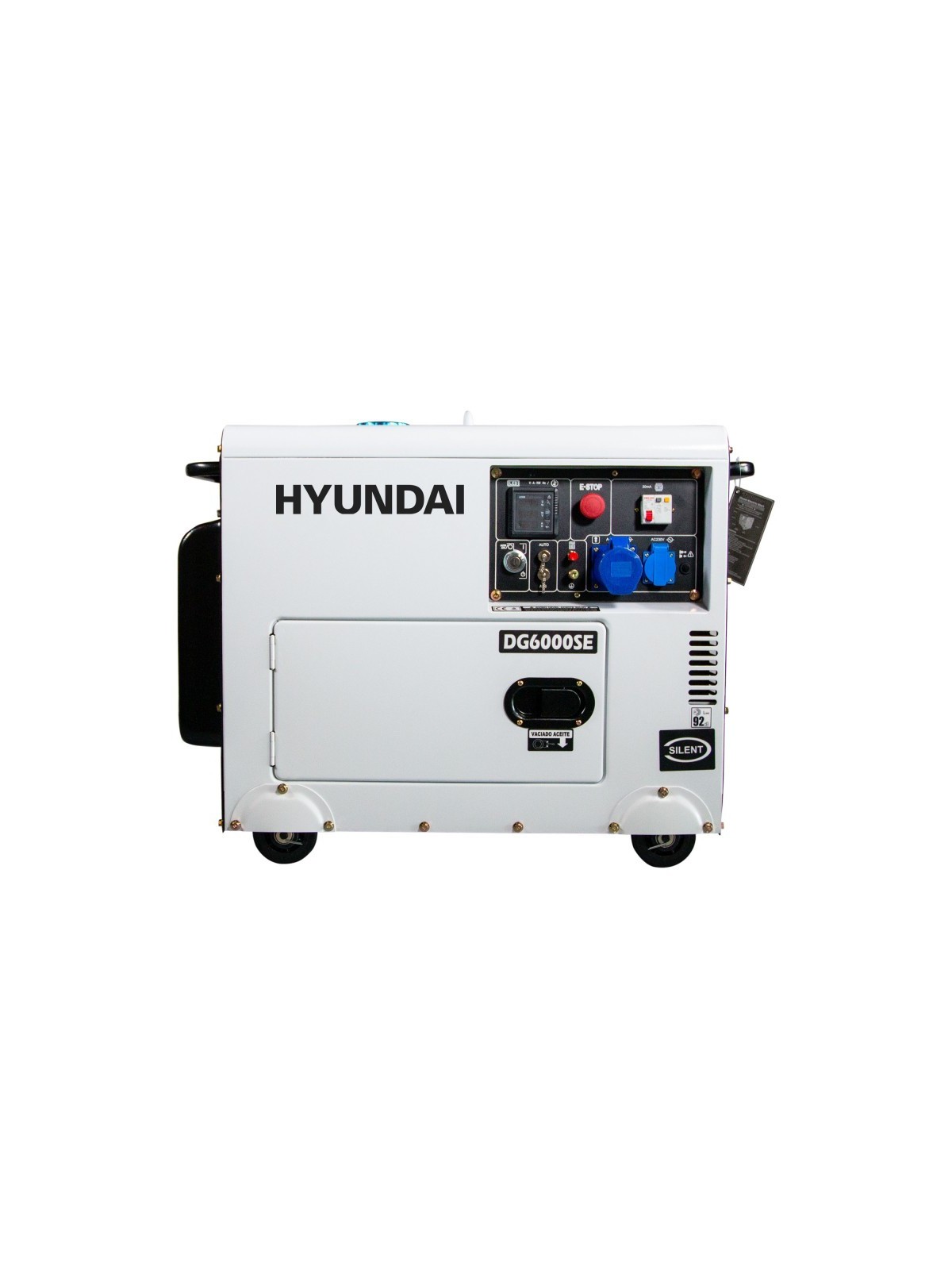 Generador Diesel de 5.3kW HYUNDAI HY-DHY6000SE - Ademax España