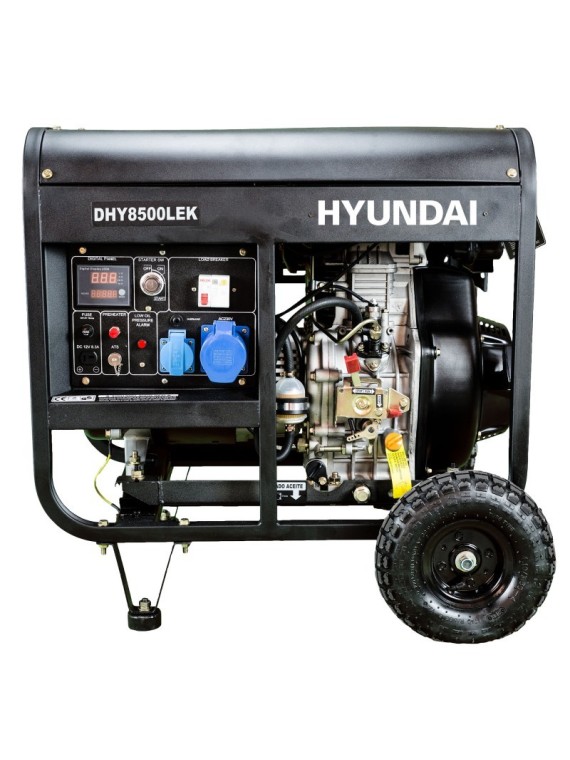 Generador Diesel de 6kW Monofasico HYUNDAI DHY8500LEK - Ademax España
