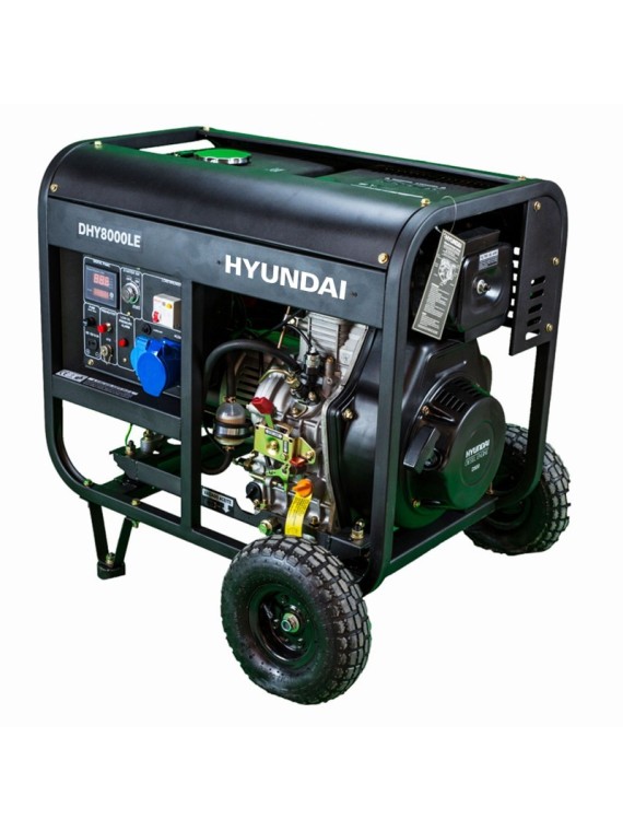 Generador Diesel de 6kW Monofasico HYUNDAI DHY8500LEK - Ademax España
