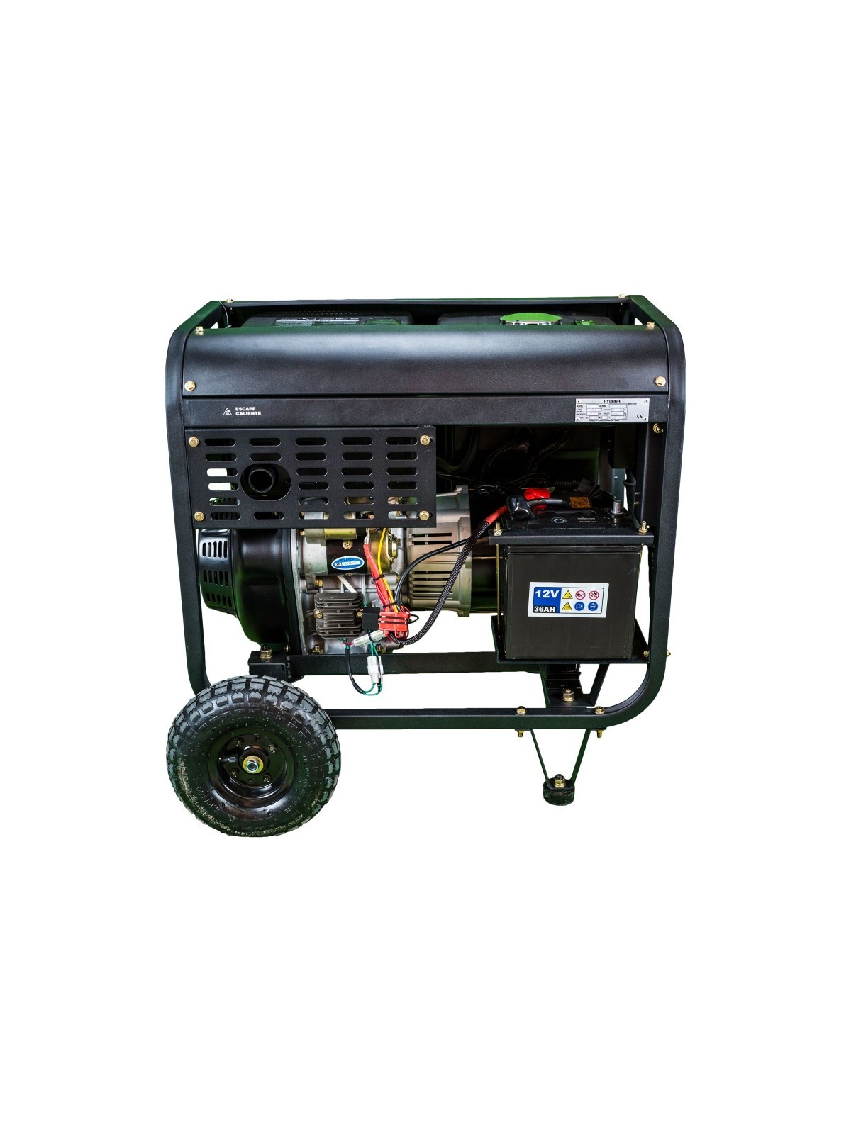 Generador Diesel de 6kW Monofasico HYUNDAI DHY8500LEK - Ademax España